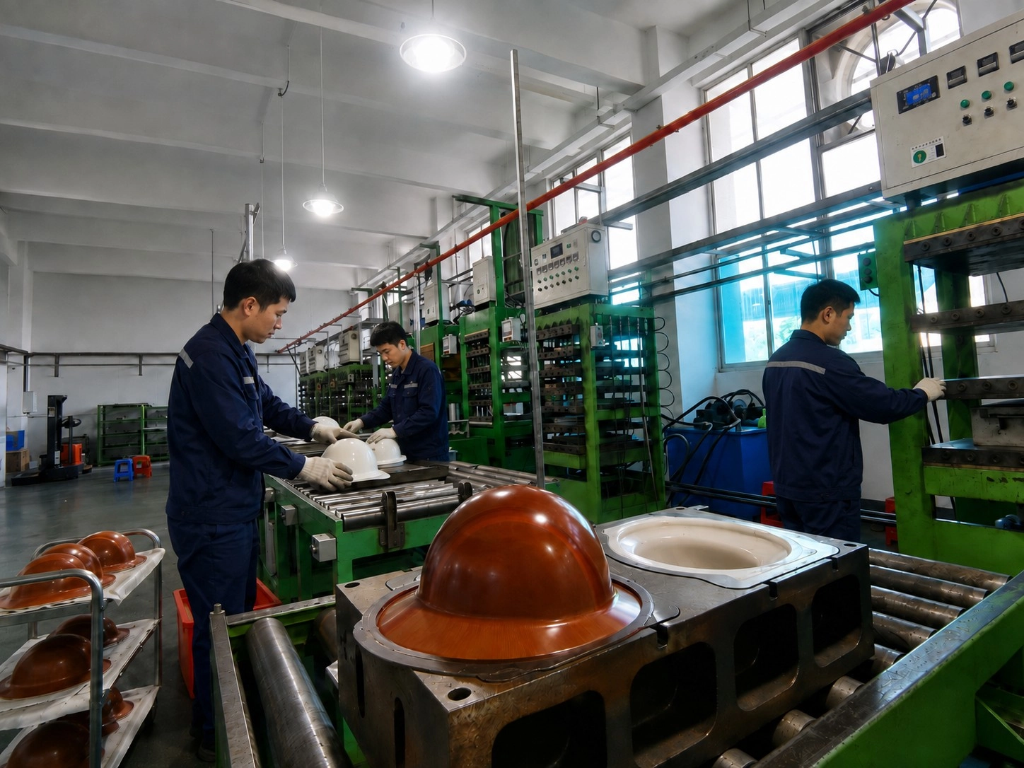 DEFVOR safety helmet production line